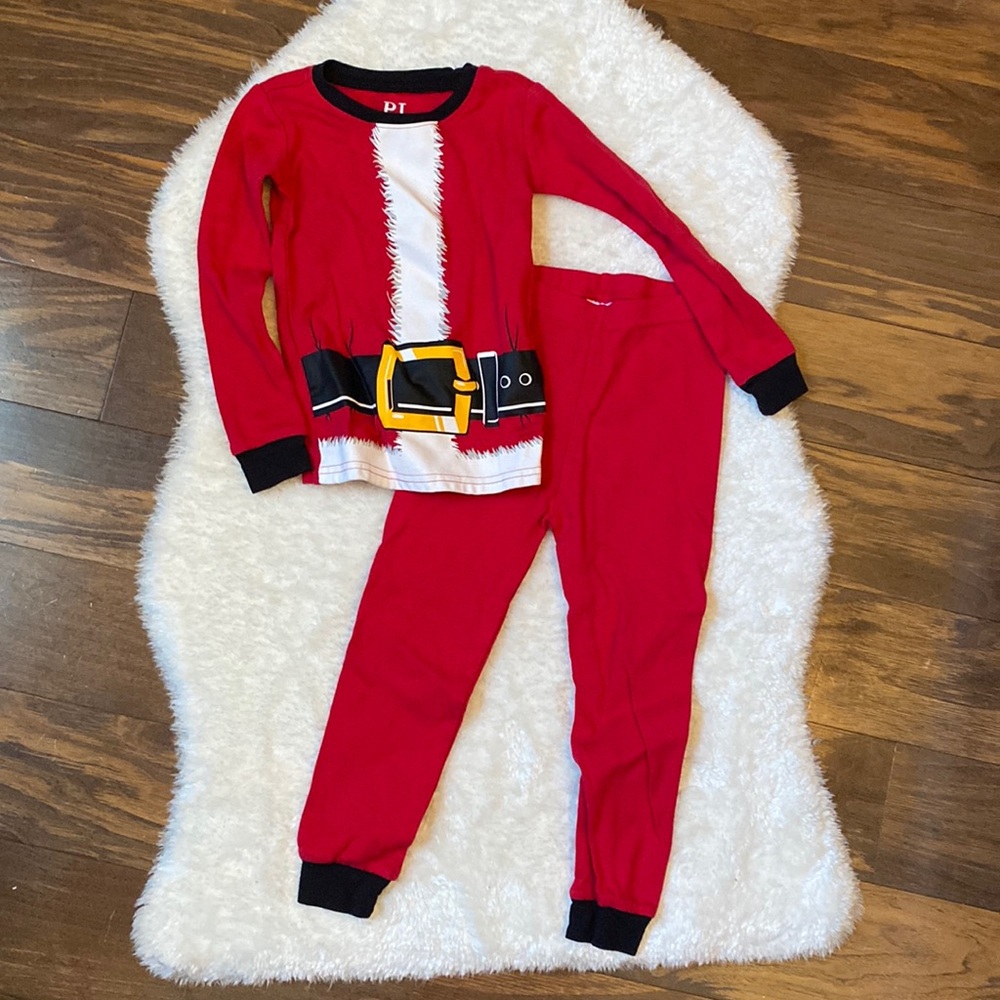 PJ Place Santa pajamas red 3t 5t